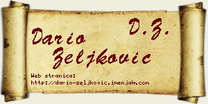 Dario Zeljković vizit kartica